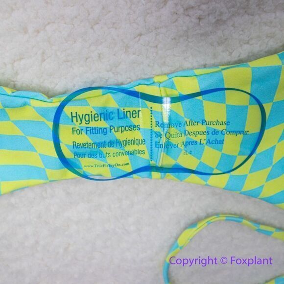 New! Set! It’s Now Cool x Free People checkered wave bikini set size S - Picture 10 of 16